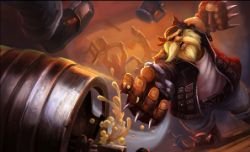Vandal Gragas Splash Art HD 4k Wallpaper Background Official Art Artwork League of Legends lol