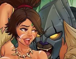 Rengar & Nidalee by NIELSPETERDEJONG HD Wallpaper Fan Artwork League of Legends lol