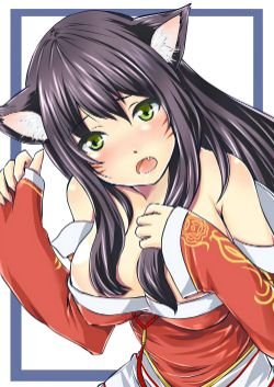 Ahri by ましゆ League of Legends Artwork Wallpaper lol