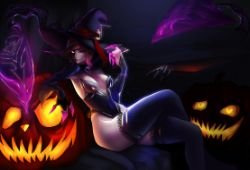 Bewitching Evelynn by Sayomi96 HD Wallpaper Background Fan Art Artwork League of Legends lol
