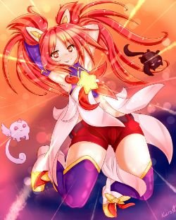 Star Guardian Jinx by Kuroyuu HD Wallpaper Background Fan Art Artwork League of Legends lol