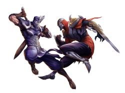 Zed Vs Shen by wph HD Wallpaper Background Fan Art Artwork League of Legends lol