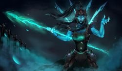 Kalista by crymsie HD Wallpaper Background Fan Art Artwork League of Legends lol