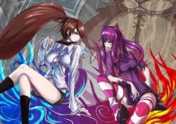 School Girl Akali & Annie by K.LovC. League of Legends Artwork Wallpaper lol