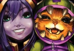 Dino Gnar & Lulu Portrait by G21MM HD Wallpaper Fan Art Artwork League of Legends lol