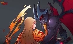 Aatrox & Kayle by LataeDelan League of Legends Artwork Wallpaper lol