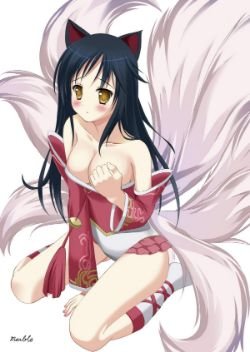 Ahri by Marble-0 HD Wallpaper Fan Art Artwork League of Legends lol