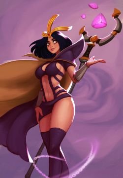 LeBlanc by Raichiyo33 HD Wallpaper Background Fan Art Artwork League of Legends lol