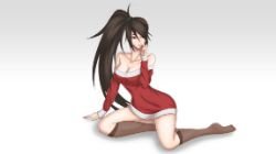 Christmas Akali by CLeRu087 HD Wallpaper Fan Art Artwork League of Legends lol