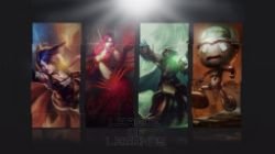Ahri, Morgana, Swain & Amumu by ChenWei91 HD Wallpaper Artwork Fan Art League of Legends lol