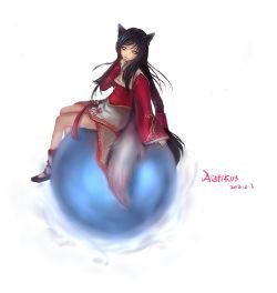 Ahri by 青砚 League of Legends Artwork Wallpaper lol Fan Art (2)