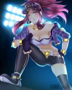 K/DA Akali by ShizukoArt HD Wallpaper Background Fan Art Artwork League of Legends lol