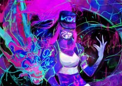 K/DA Akali by Axle HD Wallpaper Background Fan Art Artwork League of Legends lol