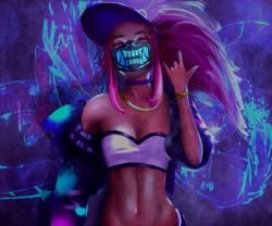 K/DA Akali by Tony31892 HD Wallpaper Background Fan Art Artwork League of Legends lol