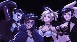 K/DA (Ahri, Evelynn, Akali & Kai'Sa) x Overwatch by Raquel Cornejo (2) HD Wallpaper Background Fan Art Artwork League of Legends lol