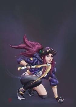 K/DA Akali by keli Adinugroho HD Wallpaper Background Fan Art Artwork League of Legends lol