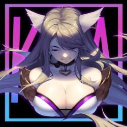 K/DA Ahri by -KANK- HD Wallpaper Background Fan Art Artwork League of Legends lol