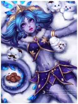 Winter Wonderland Neeko by NoamyYuuki HD Wallpaper Background Fan Art Artwork League of Legends lol