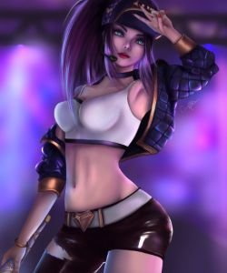 K/DA Akali by Millalol (2 HD Wallpaper Background Fan Art Artwork League of Legends lol