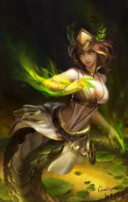 Mythic Cassiopeia by foliage HD Wallpaper Fan Art Artwork League of Legends lol