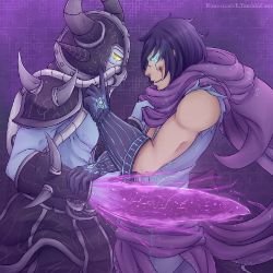 Malzahar & Kassadin by RuneScratch (2) HD Wallpaper Fan Art Artwork League of Legends lol