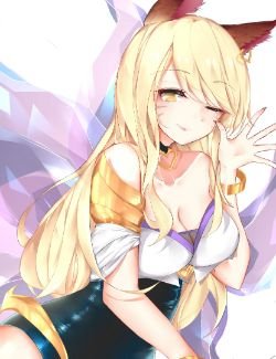 K/DA Ahri by 十三 HD Wallpaper Background Fan Art Artwork League of Legends lol