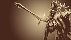 Leona Minimalistic by AlexisRayne HD Wallpaper Fan Art Artwork League of Legends lol