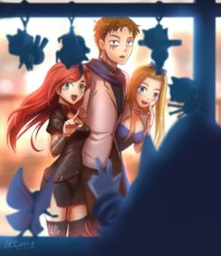 Katarina, Garen & Lux by chanseven HD Wallpaper Fan Art Artwork League of Legends lol