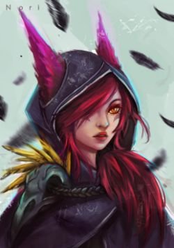 Xayah by Noridomo HD Wallpaper Fan Art Artwork League of Legends lol