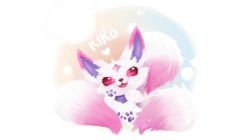 Kiko (Star Guardian Ahri) by 白神貓 HD 4k Wallpaper Background Fan Art Artwork League of Legends lol