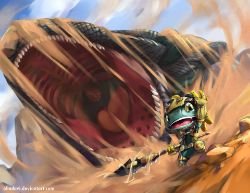 Sandstorm Fizz by OHOdavi HD Wallpaper Fan Art Artwork League of Legends lol
