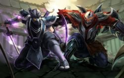 Zed & Shen by citemer HD Wallpaper Fan Art Artwork League of Legends lol