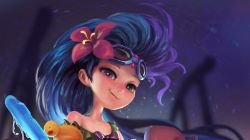 Pool Party Zoe by Sirfy HD Wallpaper Background Fan Art Artwork League of Legends lol