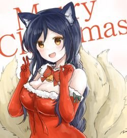 Christmas Ahri by furan (5) League of Legends Artwork HD Wallpaper lol Fan ArtFan Art Artwork