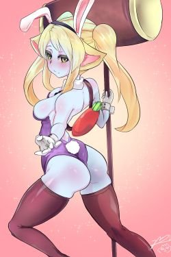 Sexy Battle Bunny Poppy by 레네쨩 HD Wallpaper Fan Artwork League of Legends lol