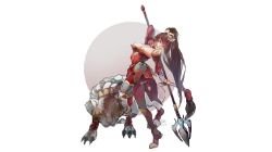 Warring Kingdoms Nidalee by 還祠 HD Wallpaper Fan Artwork League of Legends lol (2)