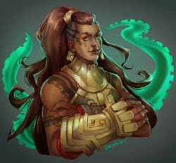 Illaoi by kitsuneha HD Wallpaper Fan Art Artwork League of Legends lol
