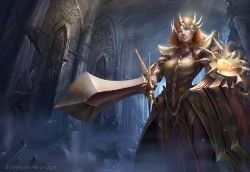 Leona by ChubyMi HD 4k Wallpaper Fan Art Artwork League of Legends lol