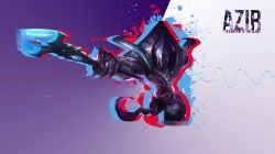 Galactic Azir by UKISShadyVaati HD Wallpaper Artwork Fan Art League of Legends lol