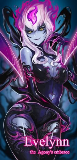 Evelynn by drogod HD Wallpaper Background Fan Art Artwork League of Legends lol