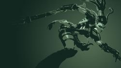 Nidalee Minimalistic by AlexisRayne (2) HD Wallpaper Fan Artwork League of Legends lol