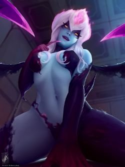 Evelynn by TheMaestroNoob HD Wallpaper Background Fan Art Artwork League of Legends lol