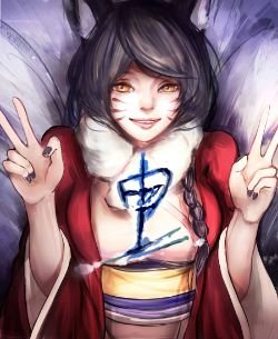 Ahri by 無口男 League of Legends Artwork HD Wallpaper lol Fan ArtFan Art Artwork