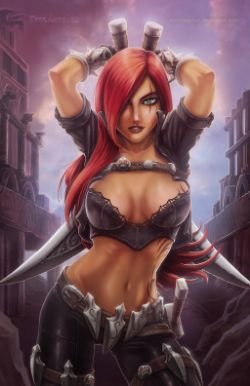 Katarina by madmagnus HD Wallpaper Fan Art Artwork League of Legends lol
