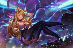 K/DA Ahri by Orange Sekaii HD Wallpaper Background Fan Art Artwork League of Legends lol