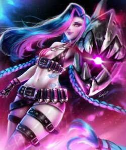 Jinx by PrattyVee HD Wallpaper Background Fan Art Artwork League of Legends lol