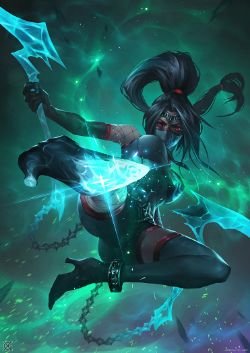 Akali by 小归MIST HD Wallpaper Background Fan Art Artwork League of Legends lol
