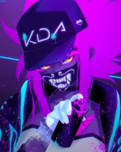 K/DA Akali by INOSIA HD Wallpaper Background Fan Art Artwork League of Legends lol