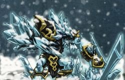 Glacial Malphite by WYNTERFANG HD Wallpaper Fan Art Artwork League of Legends lol