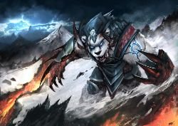 Hellbounded Volibear (Skin Concept) by freezenlight HD Wallpaper Fan Art Artwork League of Legends lol
